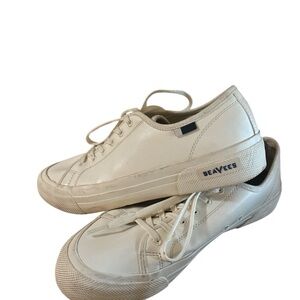 SeaVees Cream Canvas Slip-Ons